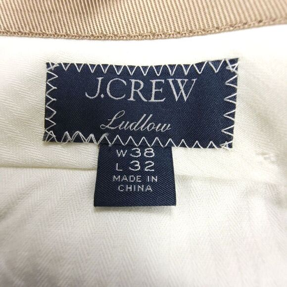 NEW J Crew Ludlow Slim Fit Pant English Wool Linen Houndstooth 38x32 Old Money - Picture 2 of 8